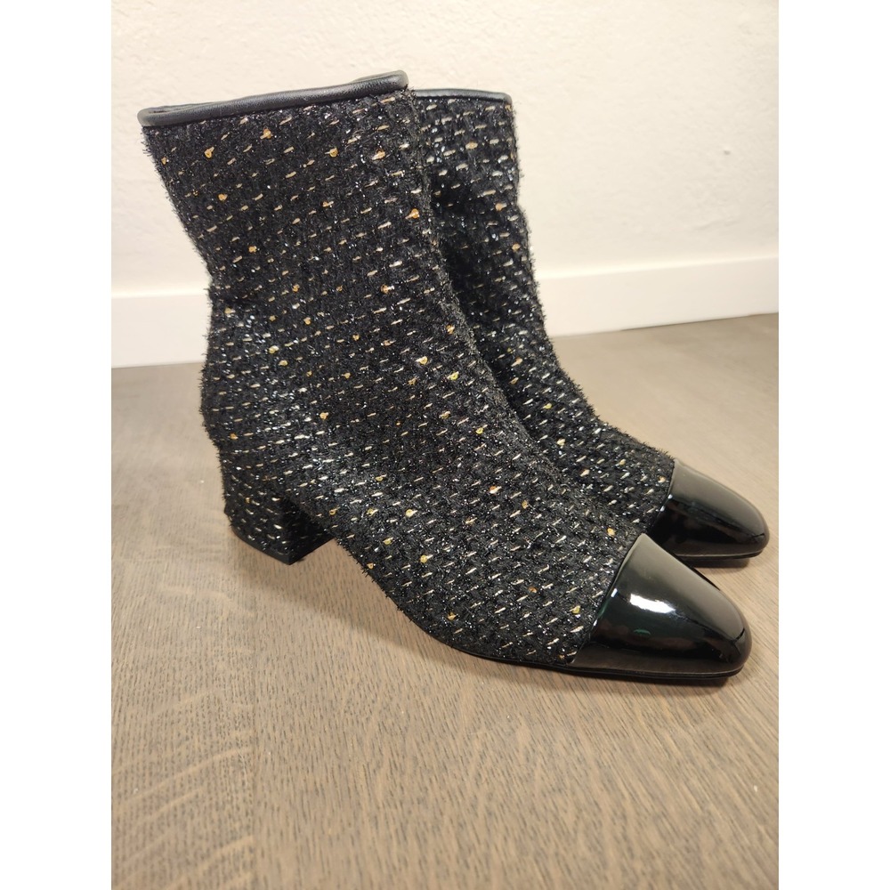 NEW Women $149 Steve Madden Eiffel Booties Women 9 BLACK MULTI Boots